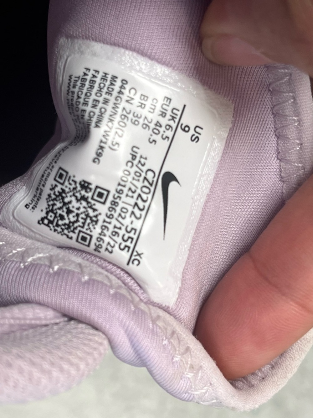 Nike Zoom Vapor Pro HC Tennis Shoes Doll Amethyst Women’s 9 EUC - Picture 8 of 10